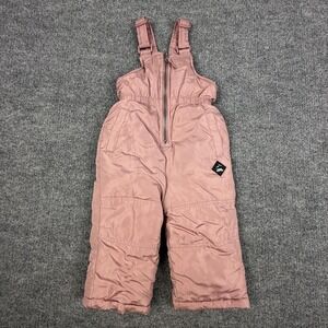 Xtreme Outfitters Snow Pants Girls 12-18 Months Pink Insulated Ski Bib Overalls